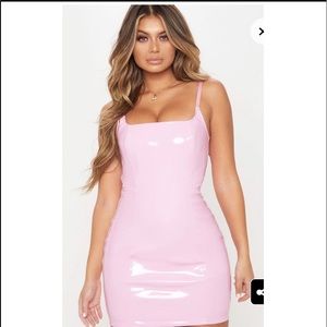 Pretty Little Thing baby pink bodycon dress